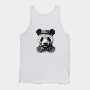 Gentleman panda Tank Top